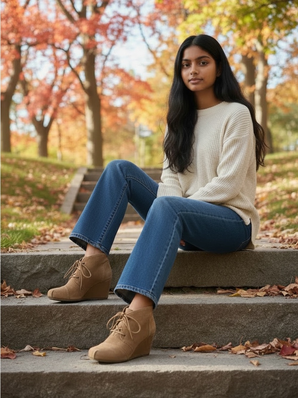 Skechers Brown Suede Lace-Up Ankle Booties